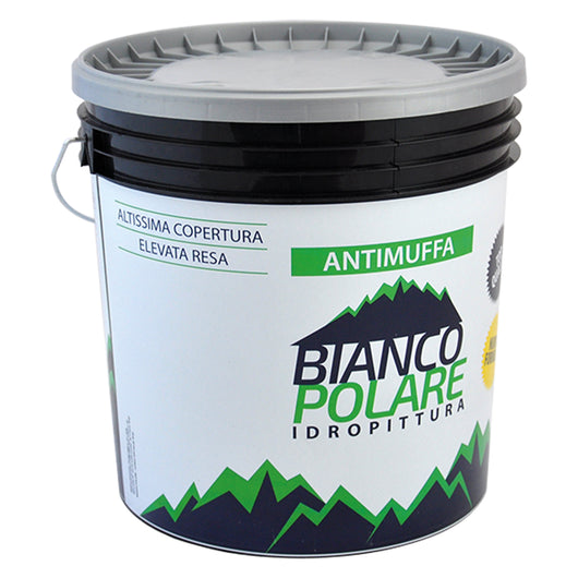 PITTURA AL QUARZO ACRILICO ANTIMUFFA lt 4  - BIANCO POLARE