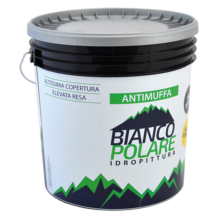 PITTURA AL QUARZO ACRILICO ANTIMUFFA lt 4  - BIANCO POLARE