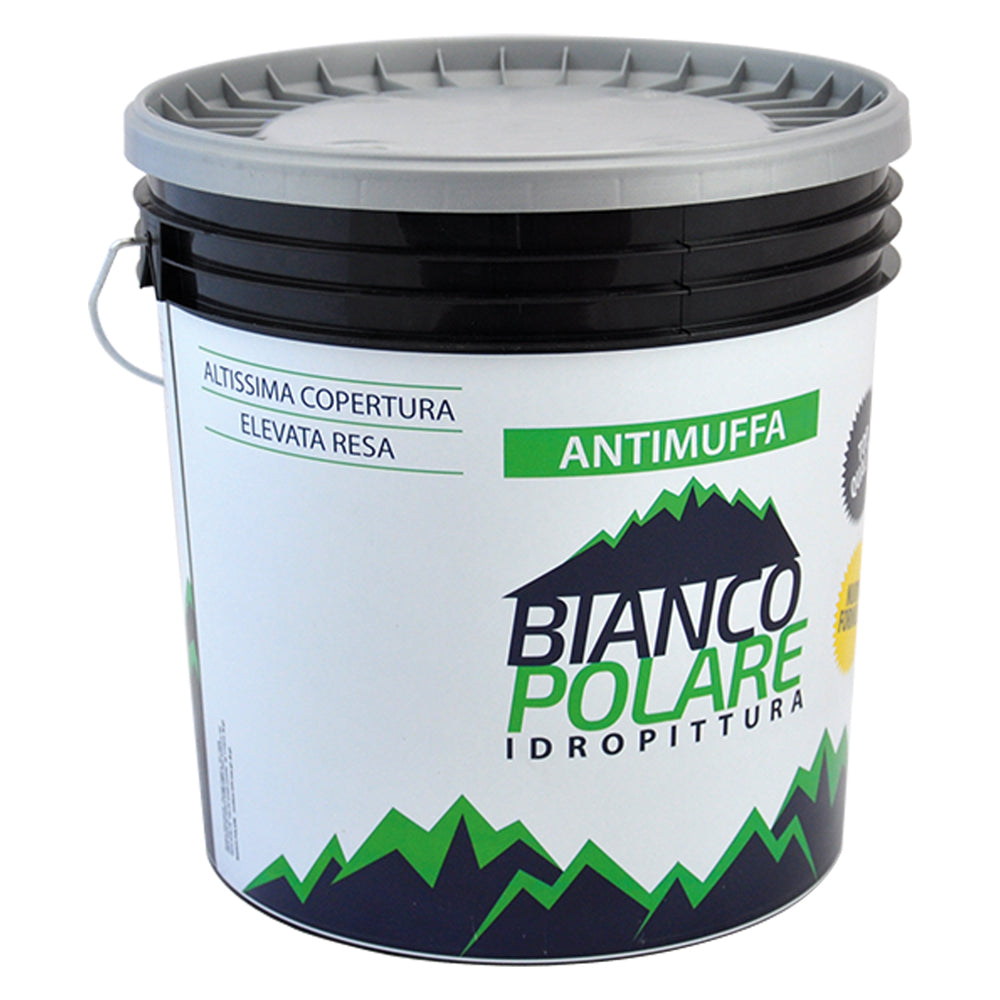 PITTURA AL QUARZO ACRILICO ANTIMUFFA lt 14  - BIANCO POLARE