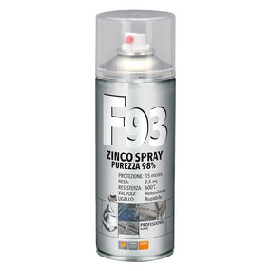 SMALTO SPRAY ZINCO 98% 'F93' ml 400- 12 pezzi  - FAREN