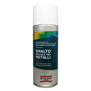 SMALTO SPRAY SPECIALE METALLI ml. 400 - nero intenso opaco  - AREXONS
