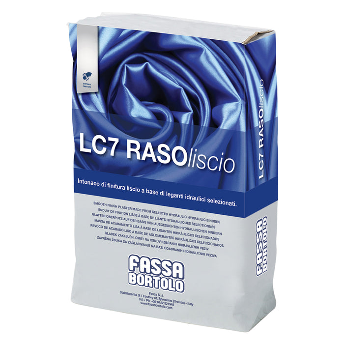 INTONACO DI FINITURA 'LC7 RASOLISCIO' Kg. 4- 5 pezzi  - FASSABORTOLO
