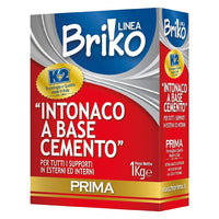 INTONACO CEMENTO 'BRIKO K2' Kg. 1 - in scatola- 12 pezzi  - K2
