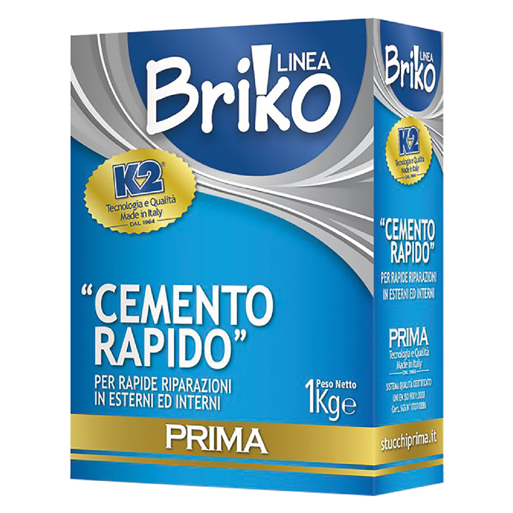 CEMENTO RAPIDO IN POLVERE 'BRIKO K2' Kg. 4 - sacchetta- 4 pezzi  - K2