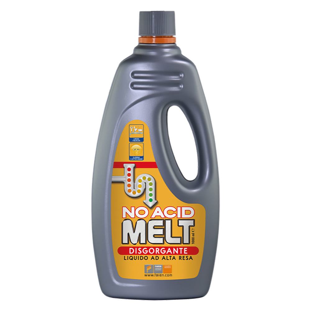 DISGORGANTE RAPIDO CONCENTRATO 'MELT NO ACID' ml 1000- 12 pezzi  - FAREN