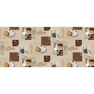 TOVAGLIATO fantasia coffe caffè 'PHOTOPRINT' art.42Z/01  - BONITA