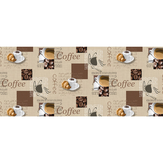 TOVAGLIATO fantasia coffe caffè 'PHOTOPRINT' art.42Z/01  - BONITA