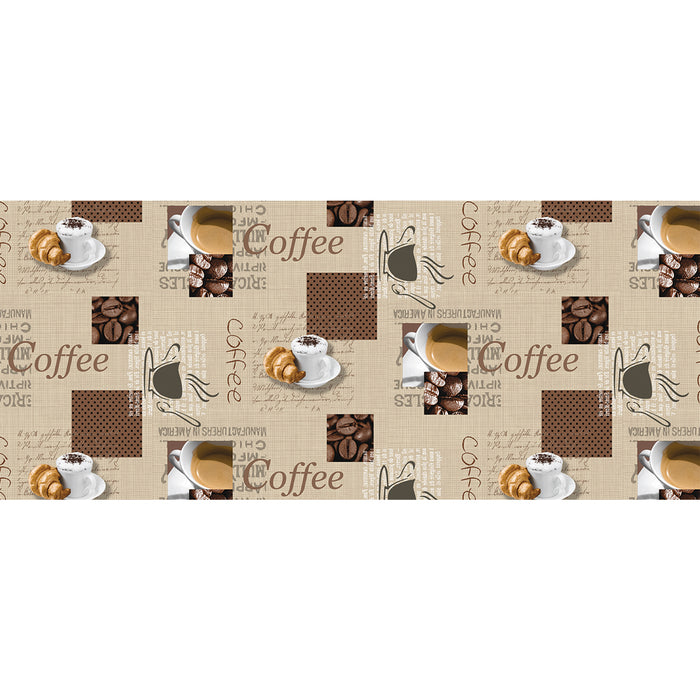 TOVAGLIATO fantasia coffe caffè 'PHOTOPRINT' art.42Z/01  - BONITA