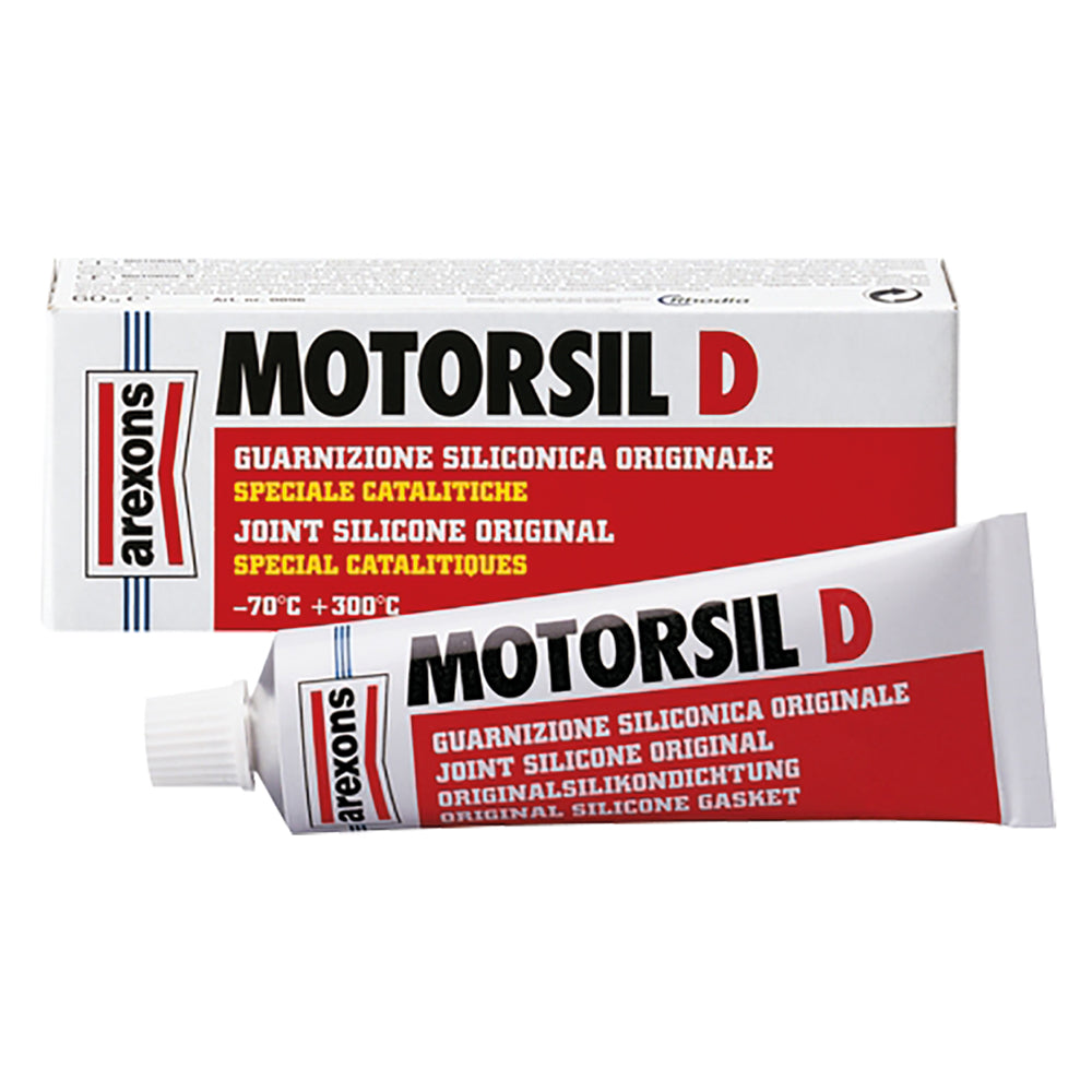 GUARNIZIONE SILICONICA 'MOTORSIL D' gr.60 - colore rosso  - AREXONS