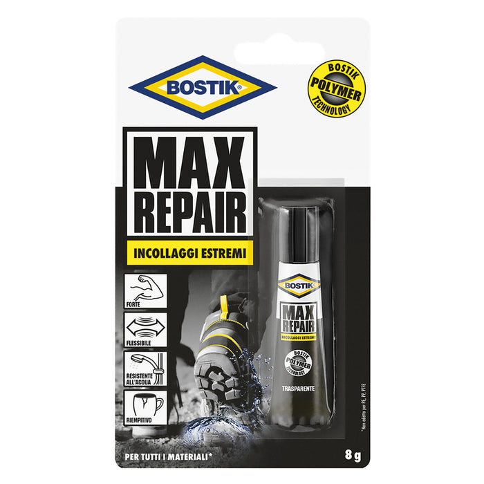 ADESIVO ISTANTANEO 'MAX REPAIR' gr. 8- 6 blister  - BOSTIK