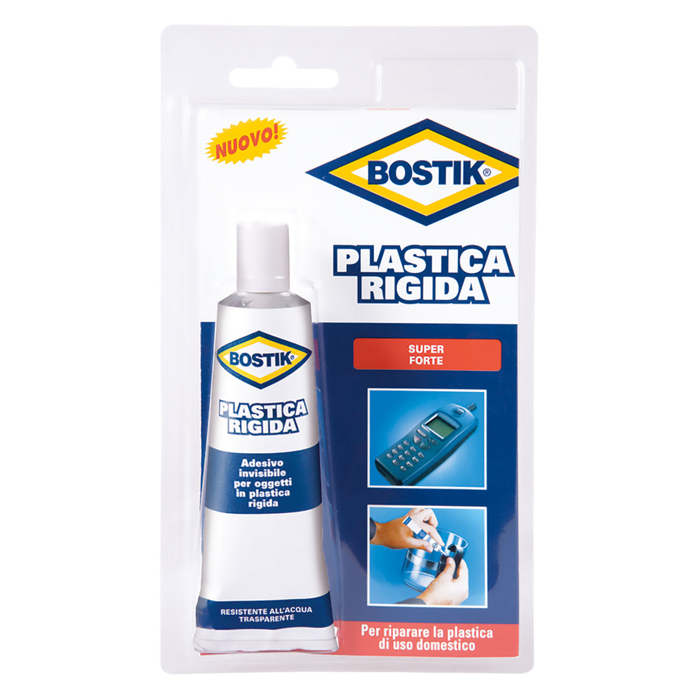 ADESIVO 'PLASTICA RIGIDA' gr. 50- 6 blister  - BOSTIK