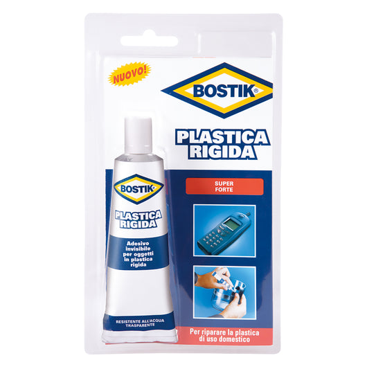 ADESIVO 'PLASTICA RIGIDA' gr. 50- 6 blister  - BOSTIK