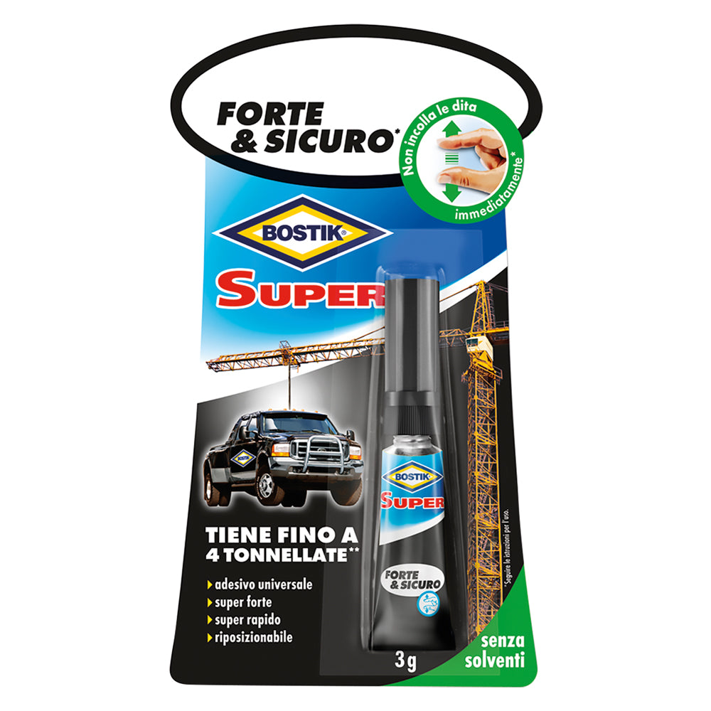 ADESIVO ISTANTANEO 'FORTE E SICURO' gr. 3- 12 blister  - BOSTIK