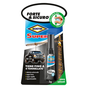 ADESIVO ISTANTANEO 'FORTE E SICURO' gr. 3- 12 blister  - BOSTIK