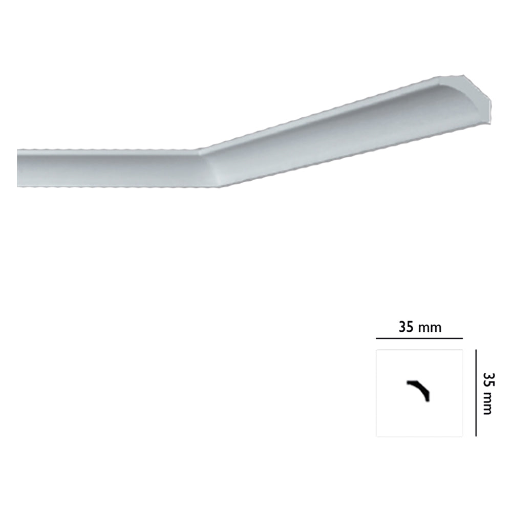 CORNICE DECORATIVA PER SOFFITTO mod. I705 - mm 35 x  35- 100 pezzi  - BOVELACCI