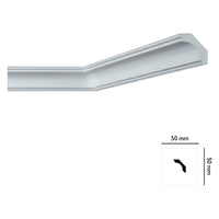 CORNICE DECORATIVA PER SOFFITTO mod. I707 - mm. 50x50- 55 pezzi  - BOVELACCI