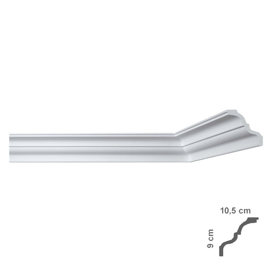 CORNICE DECORATIVA PER SOFFITTO mod. I777 - mm 105 x  90- 45 pezzi  - BOVELACCI
