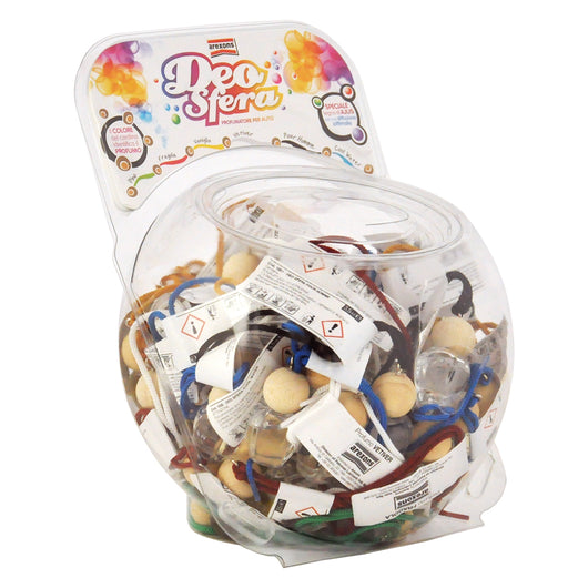 ESPOSITORE PROFUMATORI LIQUIDI PER AUTO Deo Sfera - 72 pezzi  - AREXONS