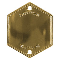 MOSTRINA COPRIFORO ART.95146 finitura argento  - MOTTURA