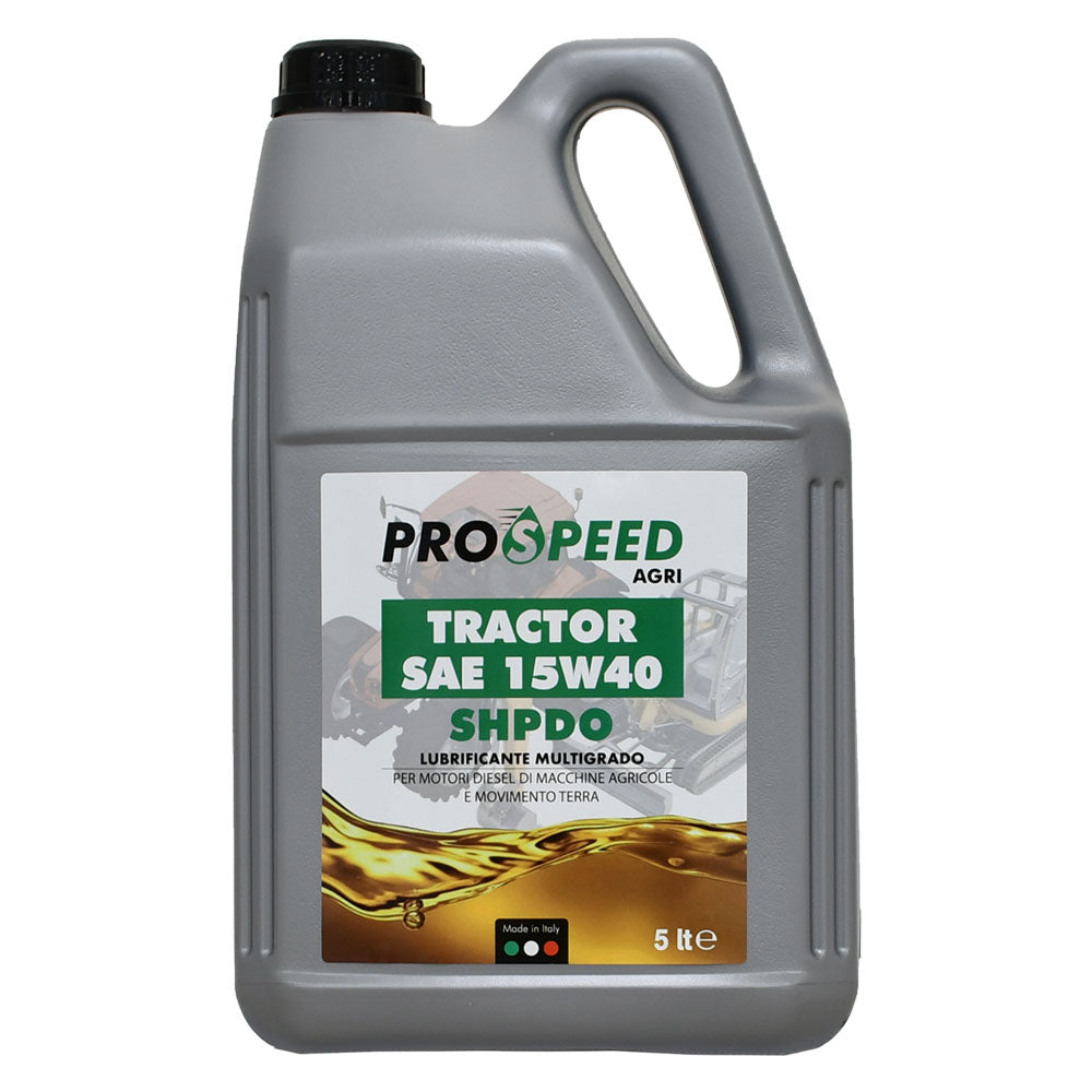 OLIO LUBRIFICANTE PER MACCHINE AGRICOLE 'TRACTOR' 15W40 - tipo SHPDO- 4 pezzi  - PROSPEED
