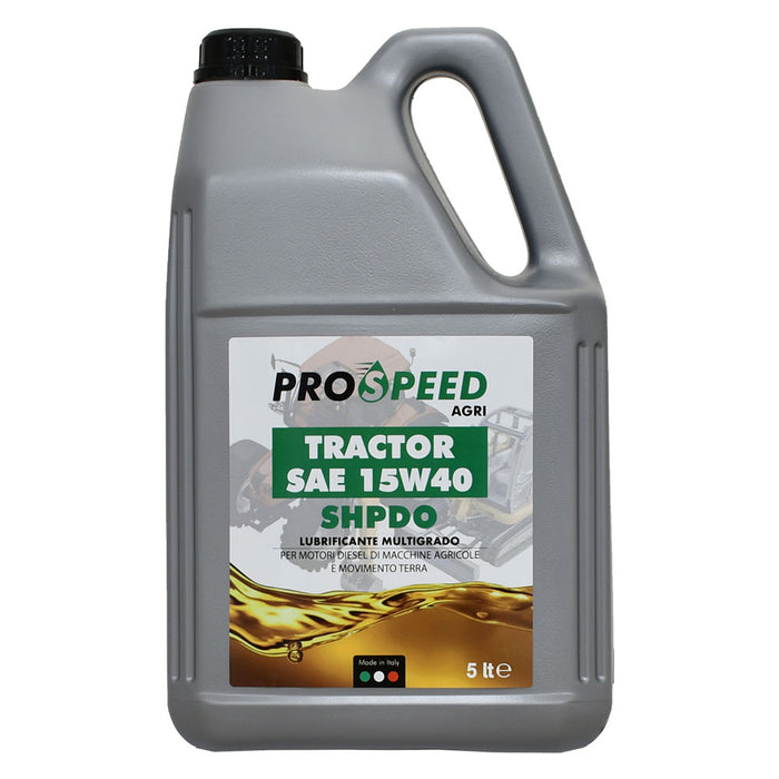 OLIO LUBRIFICANTE PER MACCHINE AGRICOLE 'TRACTOR' 15W40 - tipo SHPDO- 4 pezzi  - PROSPEED
