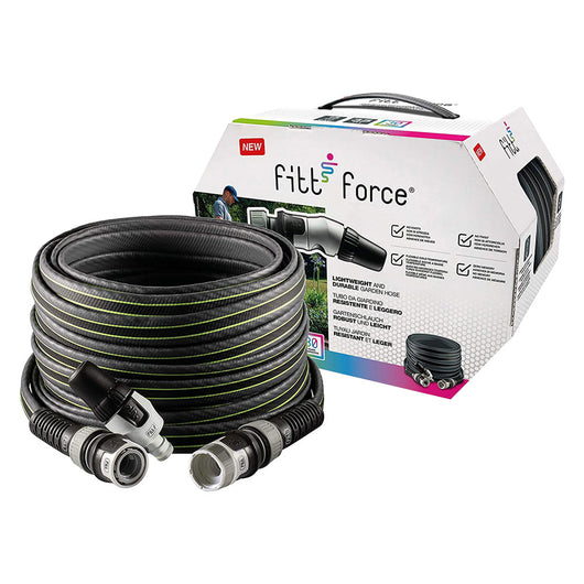 TUBO PER GIARDINO IN KIT 'FORCE' 25 mt. - grigio  - FITT