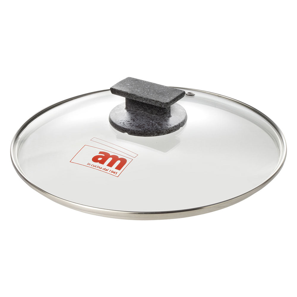 COPERCHIO IN VETRO 'CUORE DI PIETRA' Ø cm. 24  - ACCADEMIAMUGNANO