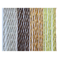 TENDA ELICOIDALE 'LUNA' cm. 140 x 240 - avana/trasparente  - MADE IN ITALY