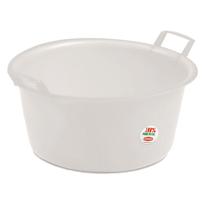 BACINELLA ROTONDA ø 50 cm -  24 lt neutro  - STEFANPLAST