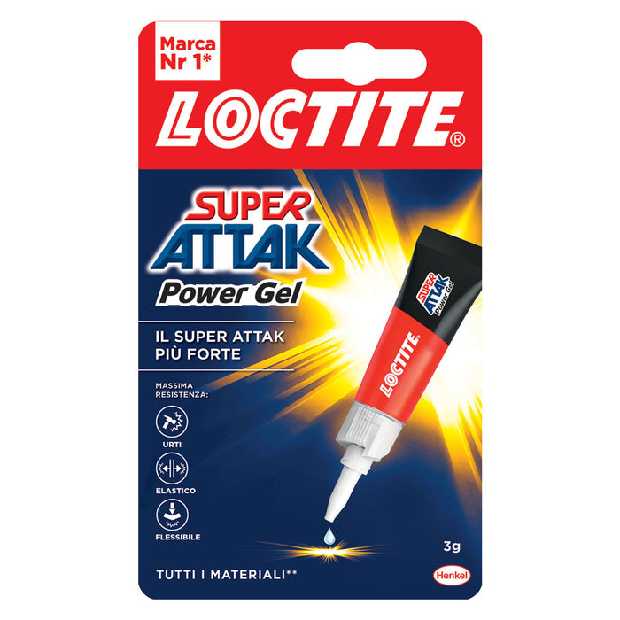 SUPER ATTAK 'POWER GEL' gr.3- 24 pezzi  - LOCTITE