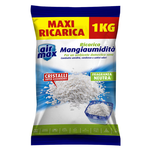 SALI ASSORBIUMIDITA' PER 'AIR MAX VORTEX' gr. 900 + 450 gratis - lavanda- 12 confezione  - AIRMAX