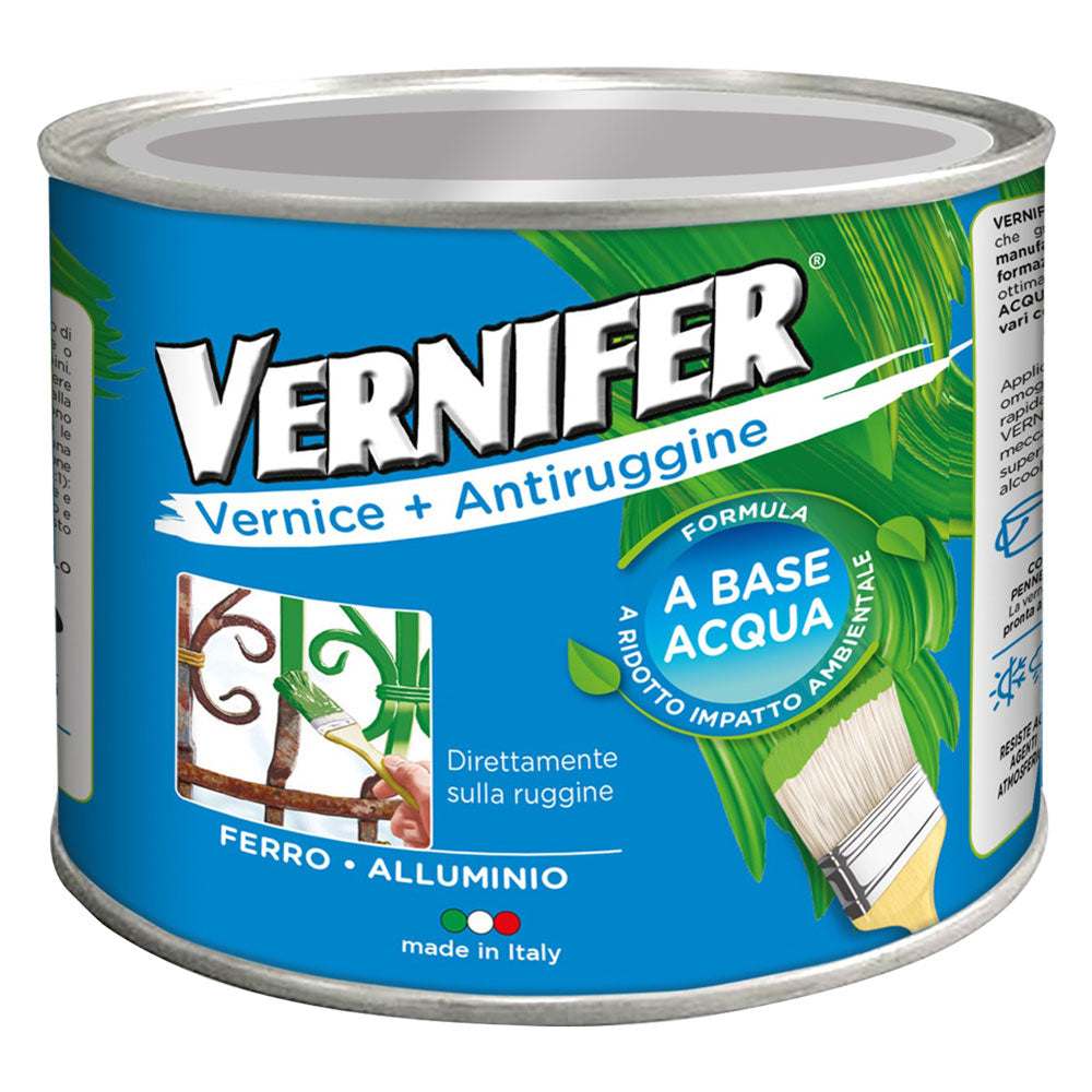 VERNICE ANTIRUGGINE BASE ACQUA 'VERNIFER' Ml. 500 - verde bosco brill.(4606)  - AREXONS