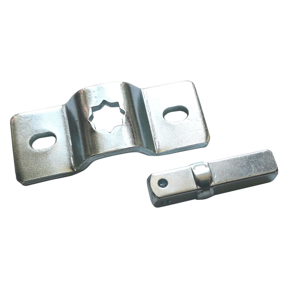 SUPPORTO FISSAGGIO PER MOTORE TAPPARELLE completo di perno quadro  - APRIMATIC