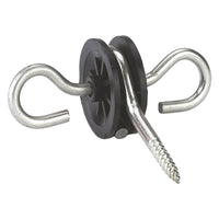 AGGANCIO DOPPIO PER MANIGLIA CANCELLO RECINZIONI ELETTRICHE ganci girevoli a 360  °- 10 pezzi  - ALBERT KERBL