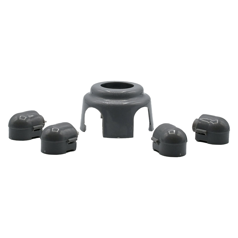 TAPPO TERMINALE PER PIEDE APPOGGIO con supporto centrale colonna  - KASART