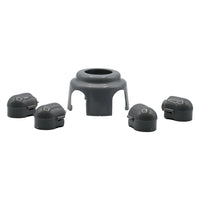 TAPPO TERMINALE PER PIEDE APPOGGIO con supporto centrale colonna  - KASART