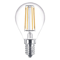 LAMPADA LED A FILAMENTO 'SFERA' CALDA 2700K  4W=35W E27 - 470 lm- 10 pezzi  - NOVAITALIA
