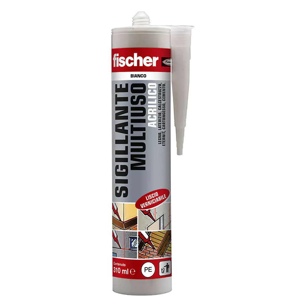 SILICONE ACRILICO 'SA' bianco ml 310- 25 pezzi  - FISCHER