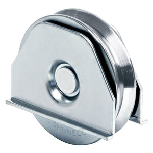 RUOTA PER CANCELLI GOLA A 'Y' ART. 330Y    Ø 117 - portata 220 kg- 2 pezzi  - COMUNELLO