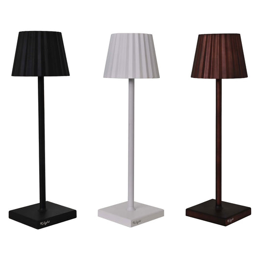 LAMPADA DA TAVOLO RICARICABILE 'K-LIGHT' corpo colore nero
