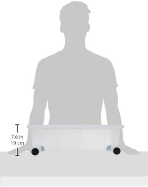 Stefanplast CONTENITORE MULTIUSO ROLLBOX con ruote Lt. 30 - cm. 59x39x18,5 h