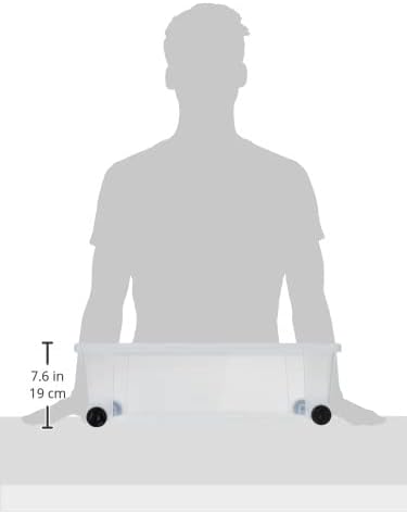 Stefanplast CONTENITORE MULTIUSO ROLLBOX con ruote Lt. 30 - cm. 59x39x18,5 h