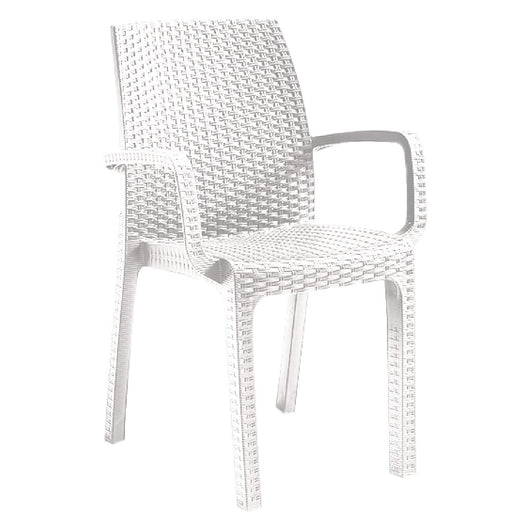 SEDIA IN POLIPROPILENE 'VERONA ARMCHAIR' bianco  - BICA