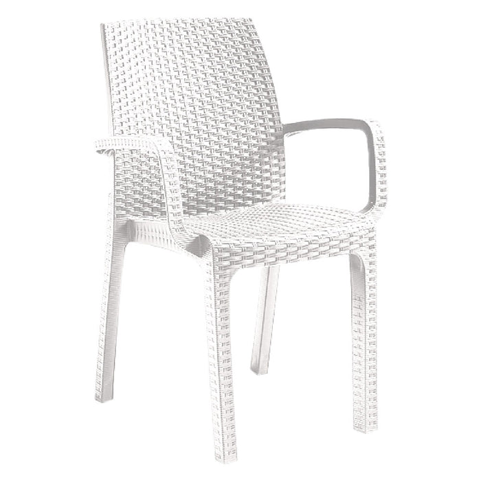 SEDIA IN POLIPROPILENE 'VERONA ARMCHAIR' bianco  - BICA