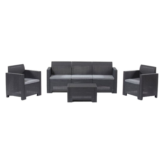 SET DA GIARDINO POLIPROPILENE 'NEBRASKA III' tortora  - BICA