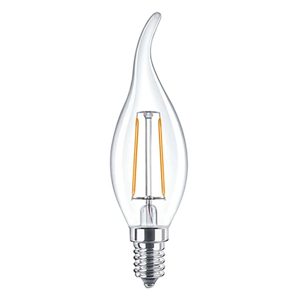 LAMPADA LED A FILAMENTO 'FIAMMA' CALDA 2700K  4W=35W E14 - 470 lm- 10 pezzi  - NOVAITALIA