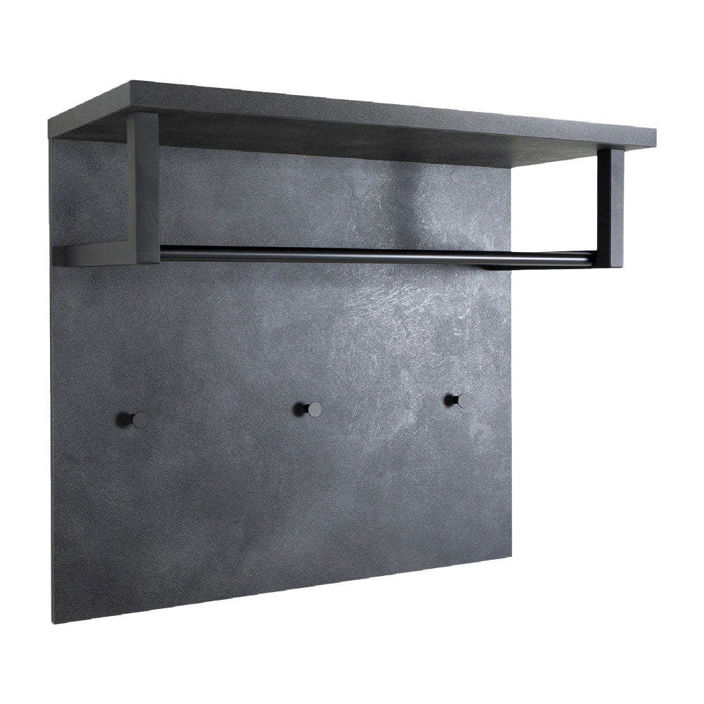 PENSILE INGRESSO APPENDIABITI LINEA 'SEGNO' cm. 35 x 82 x h.71 - cemento  - COMPOSAD