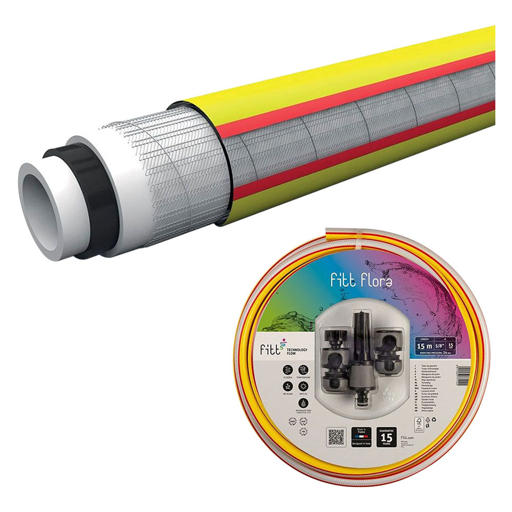 TUBO CON KIT 'FLORA' mm 15 x mt 15 - 5/8  - FITT