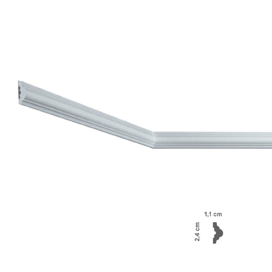 CORNICE DECORATIVA PER SOFFITTO mod. I803 - mm 11 x  24- 300 pezzi  - BOVELACCI