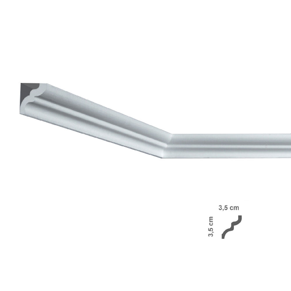 CORNICE DECORATIVA PER SOFFITTO mod. I836 - mm 35 x 35- 125 pezzi  - BOVELACCI